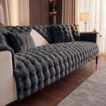 TheCarGoods Winter Warm Super Soft Rabbit Plush Sofa Cover