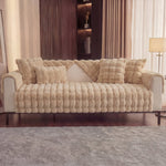 TheCarGoods Winter Warm Super Soft Rabbit Plush Sofa Cover