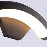 Classic Curved Glow Led Wall Light Outdoor Downlights Porch Wall Mounted Sconce