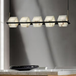 Alabaster Square Box Chandelier with 4/5/6/8/9 heads