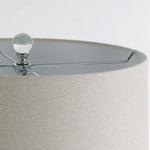 25 Inch Light Through Stacked Spheres Crystal Table Lamp