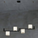 Alabaster Square Box Chandelier with 4/5/6/8/9 heads