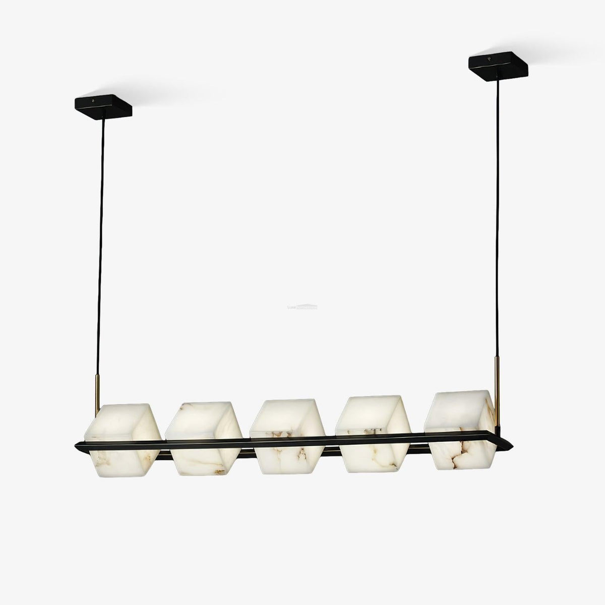 Alabaster Square Box Chandelier with 4/5/6/8/9 heads