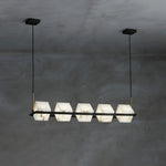 Alabaster Square Box Chandelier with 4/5/6/8/9 heads