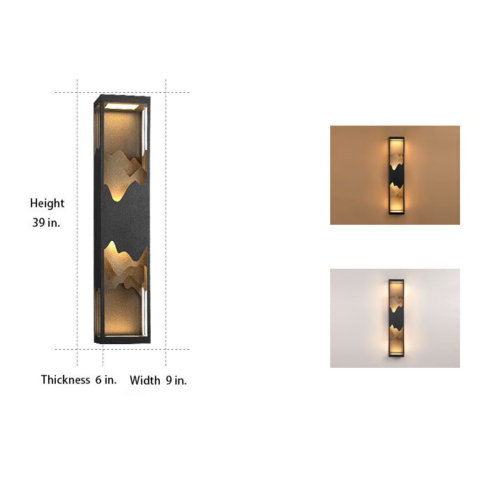 Led Creative Outdoor Solar Waterproof Landscape Atmosphere Lighting Wall Lamp