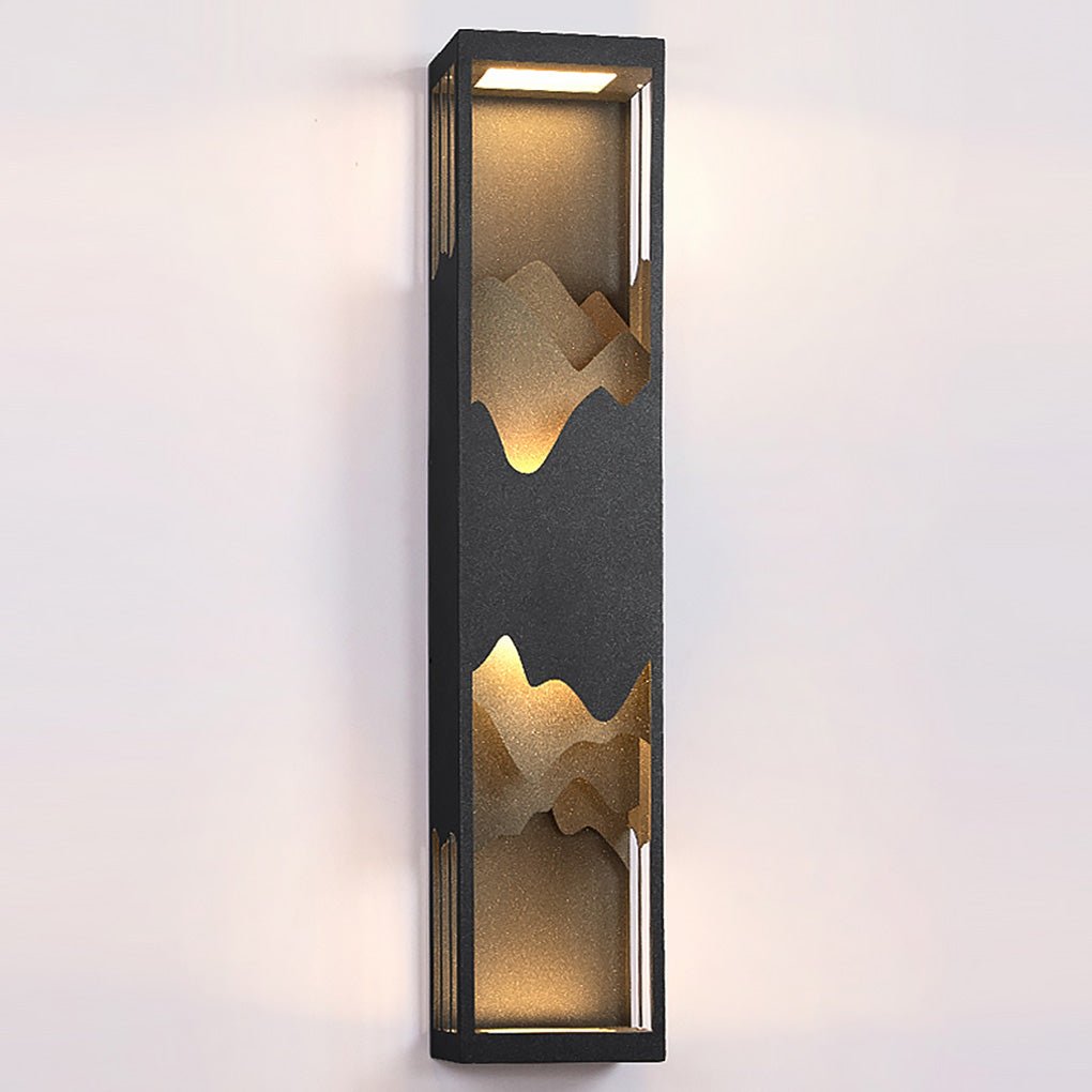 Led Creative Outdoor Solar Waterproof Landscape Atmosphere Lighting Wall Lamp