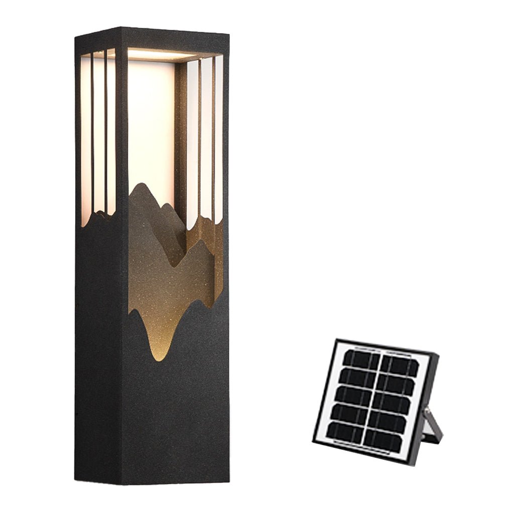Led Creative Outdoor Solar Waterproof Landscape Atmosphere Lighting Wall Lamp