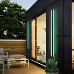 Linear Led Long Outdoor Wall Light Minimalist Exterior Wall Mount Lights Waterproof For Porch