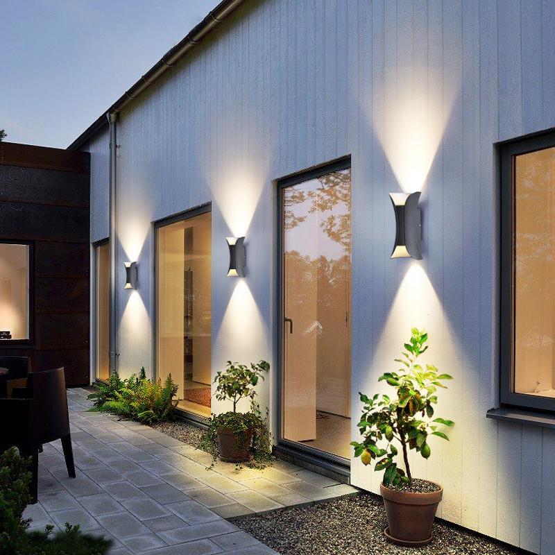 Modern Minimalist Waterproof Led Two Way Lighting Wall Light For Bedside Aisle