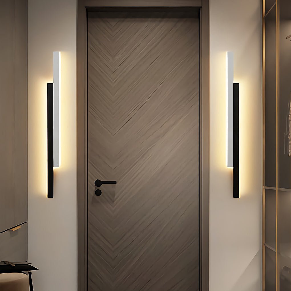Nordic Minimalist Double Long Strip Led Wall Lamp For Living Room Bedside Aisle