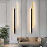 Nordic Minimalist Double Long Strip Led Wall Lamp For Living Room Bedside Aisle