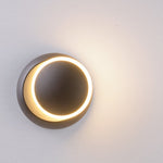 Nordic Minimalist Led Rotatable Round Wall Lights For Living Room Dining Room Cafe