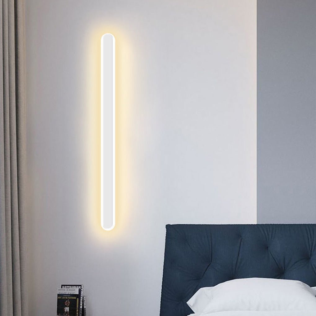 Nordic Minimalist Strip Three Color Light Led Bedside Living Room Background Wall Lamp