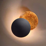 Nordic Minimalist Unique Rotatable Moon Like Design Led Wall Lamp For Bedside Aisle Stairs