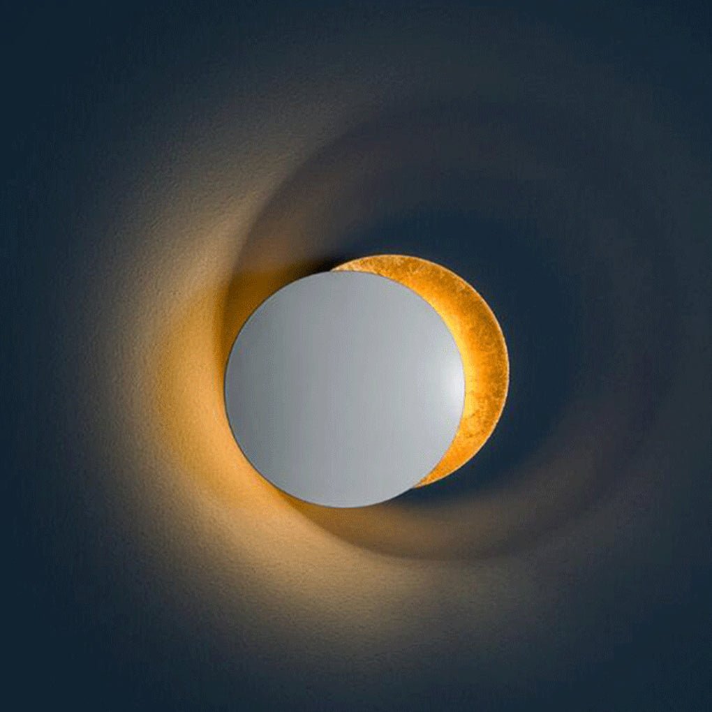 Nordic Minimalist Unique Rotatable Moon Like Design Led Wall Lamp For Bedside Aisle Stairs
