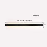 Nordic Ultra Thin Long Strip Led Bedside Background Wall Rotatable Wall Lamp