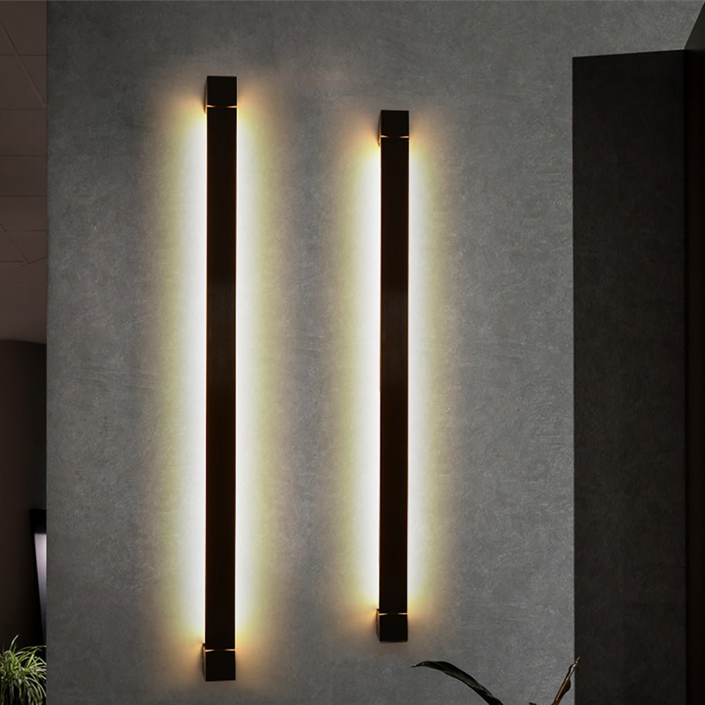 Nordic Ultra Thin Long Strip Led Bedside Background Wall Rotatable Wall Lamp