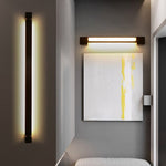 Nordic Ultra Thin Long Strip Led Bedside Background Wall Rotatable Wall Lamp