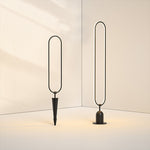 Outdoor Modern Minimalist Waterproof Oval Ring Courtyard Landscape Lighting Lamp
