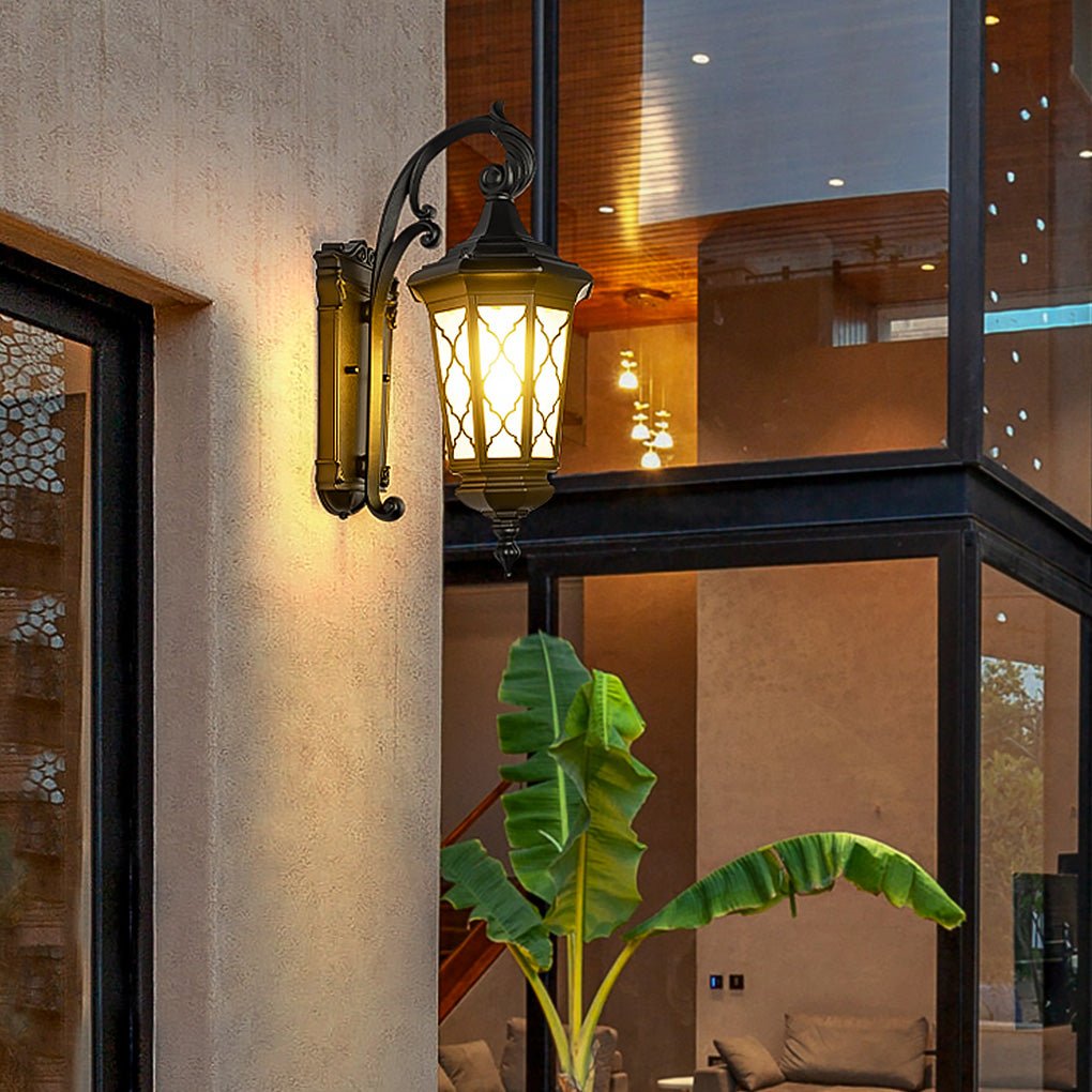 Outdoor Retro Waterproof Wall Lamp Decorative Lighting For Villa Courtyard Balcony