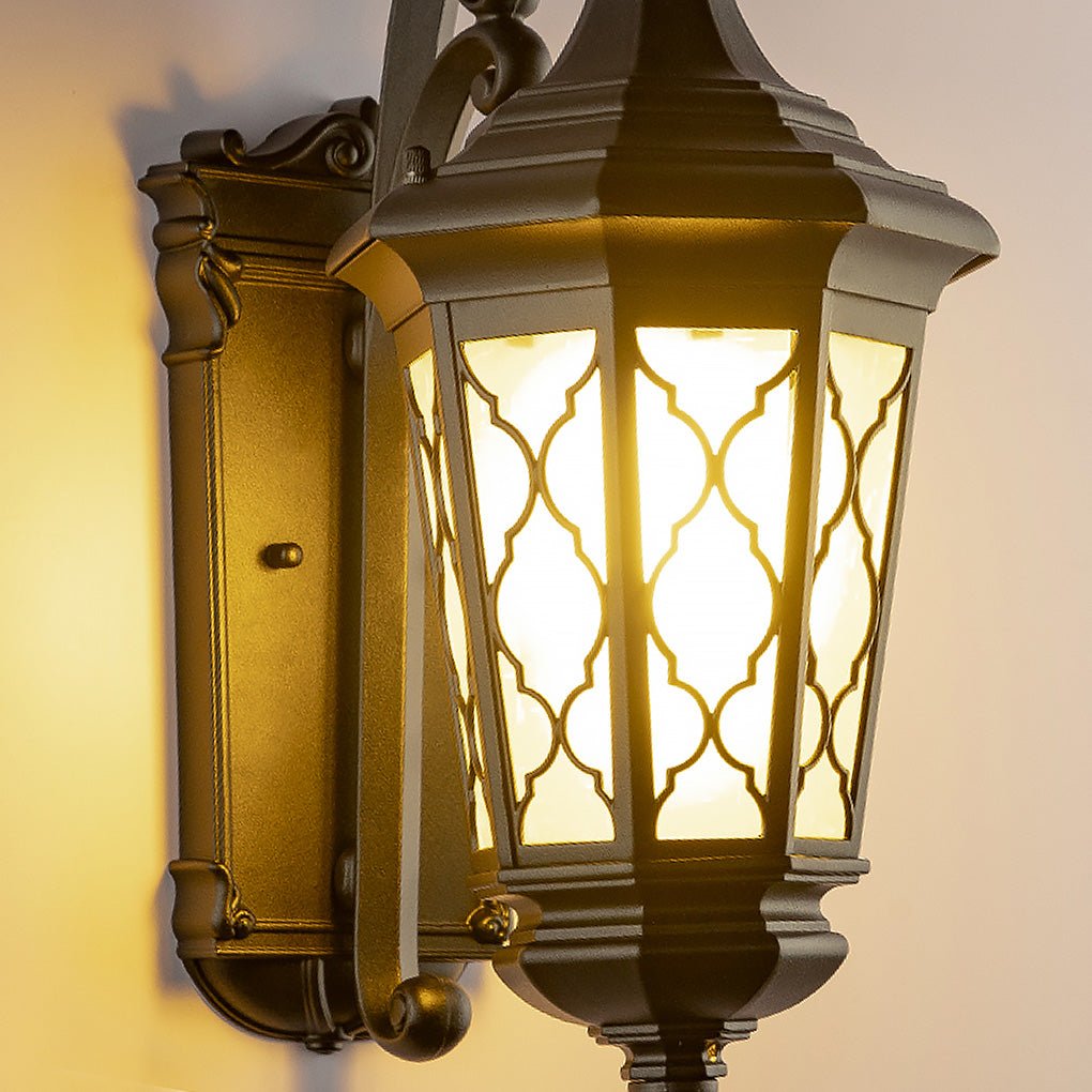 Outdoor Retro Waterproof Wall Lamp Decorative Lighting For Villa Courtyard Balcony