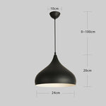 9 Inch Led Halogen Incandescent Metal Dome Bowl 1 Light Pendant Downlight Lighting