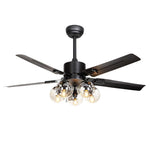 Glass Ball Ceiling Fan light