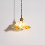 Retro Lotus Creative Glass Pendant Lamp