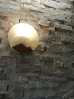 Alabaster Brass Wall Light