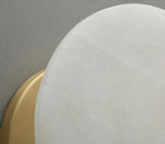 Alabaster Brass Wall Light