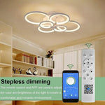 Elegant Semi Flush Mount Ceiling Lights With Unique Overlapping Rings