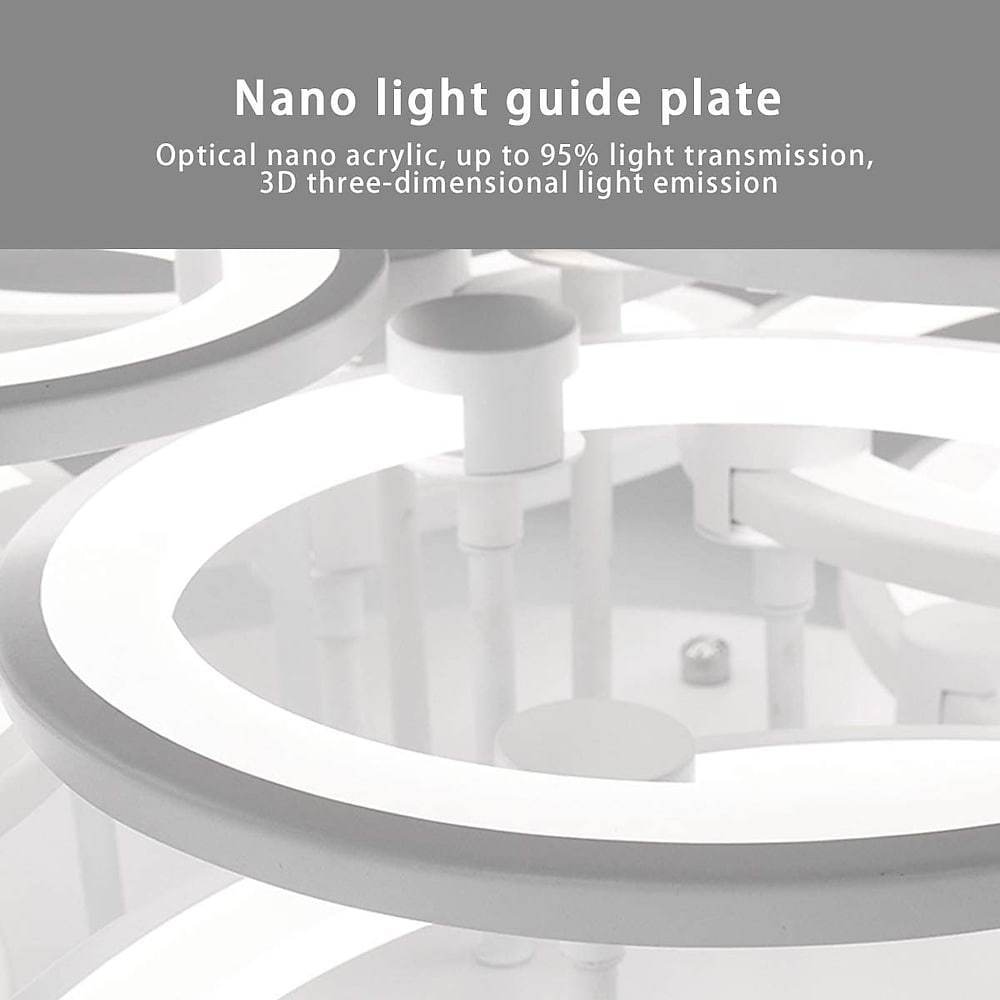 Elegant Semi Flush Mount Ceiling Lights With Unique Overlapping Rings
