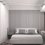 Rotatable Skyline Linear Led Lights Slim Steel Line Ceiling Light