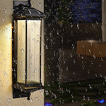 Solar Retro Outdoor Waterproof Led Automatic Light Sense Gate Lamp Wall Lights