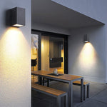 Two Light Effect Optional Waterproof Led Wall Light For Outdoor Villa Courtyard