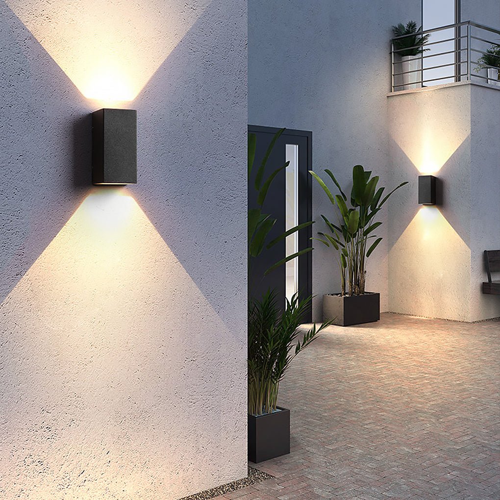 Two Light Effect Optional Waterproof Led Wall Light For Outdoor Villa Courtyard