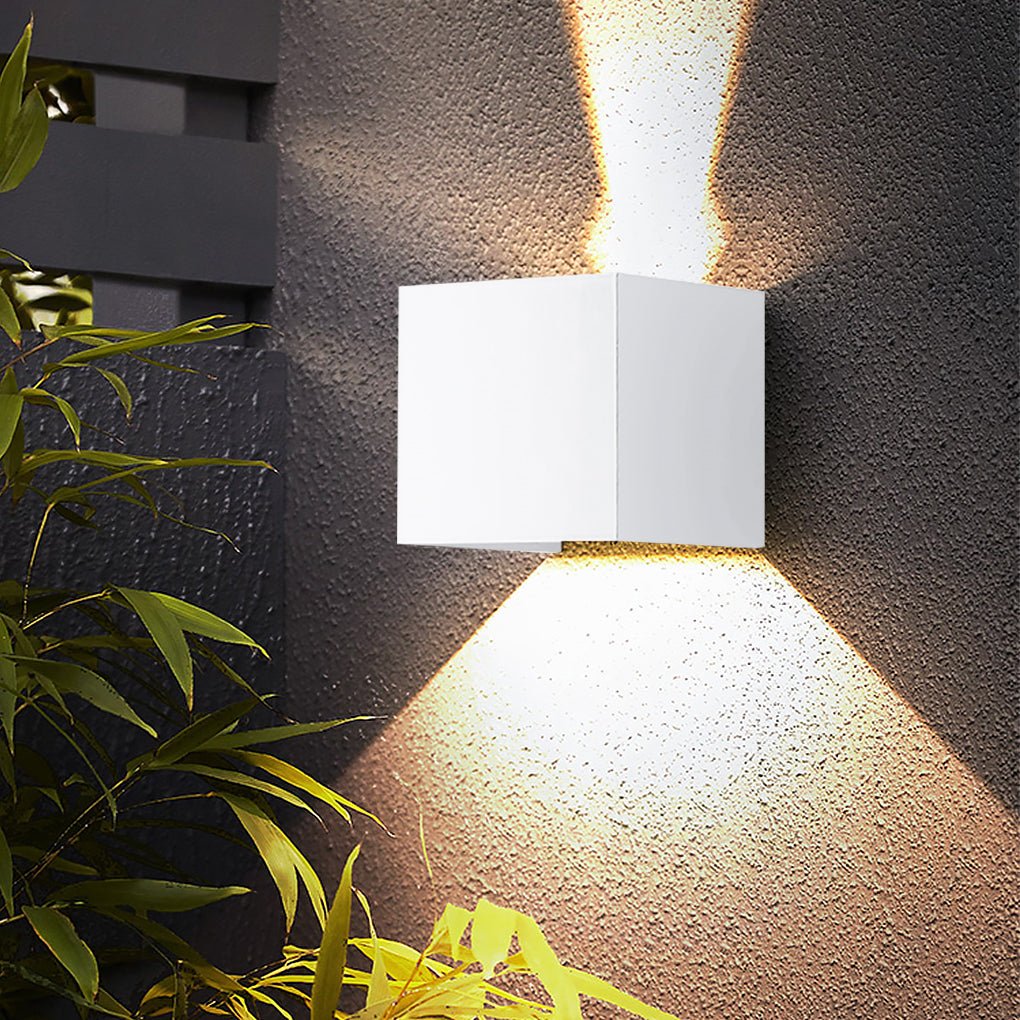 Two Way Luminous Design Outdoor Waterproof Led Wall Light With Adjustable Beam Angle