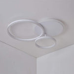 3 Layers Led Modern Circle Flush Mount Light 3 Color Dimmable 26X20