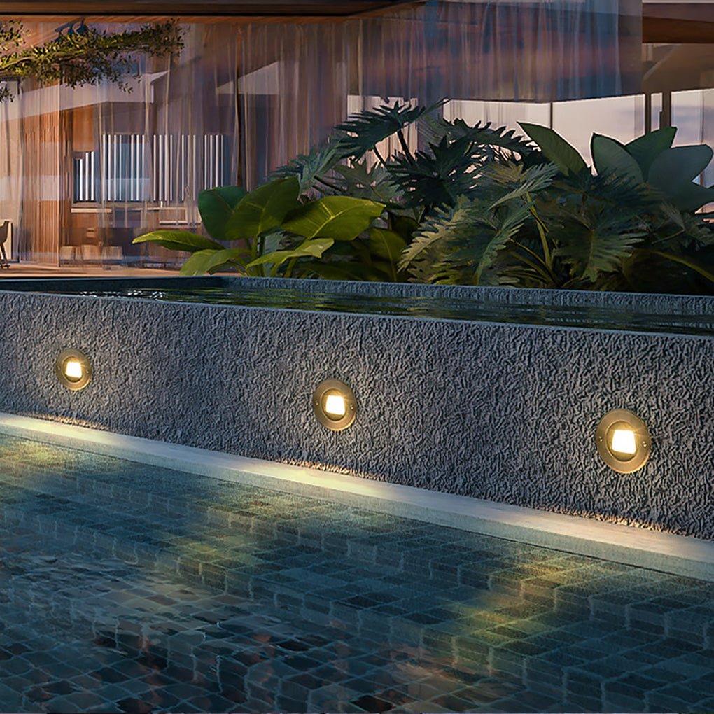 Ultra Thin Waterproof Recessed Step Lights Led Ground Lighting For Stairs Decks Ip65 110 240V Warm White