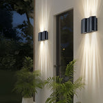 Arc Waterproof Wave Wall Sconces Outdoor Cool Led Up And Down Wall Mounted Lights