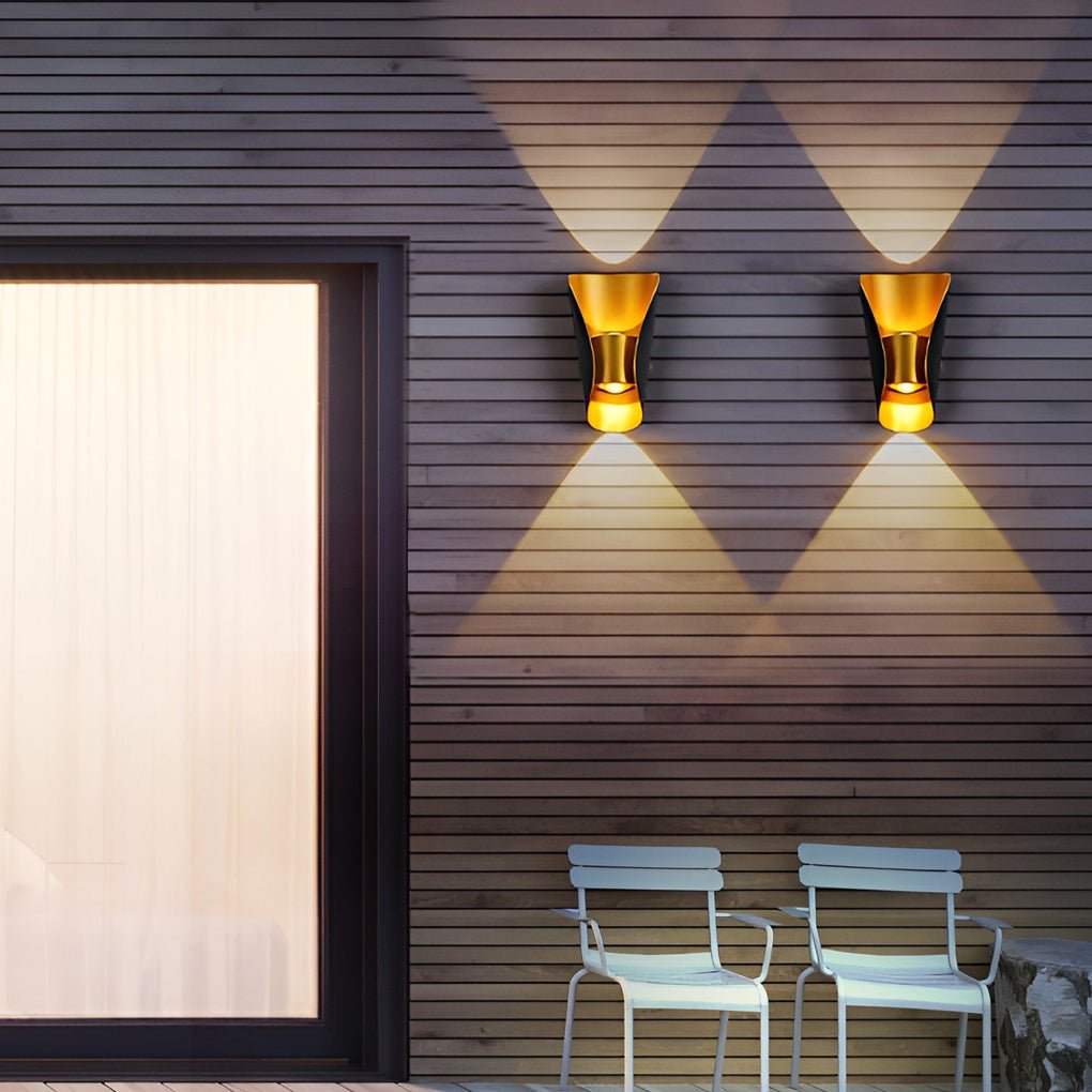 Unique Creative Up And Down Lights Outdoor Wall Lights Waterproof Wall Sconces Wall Lamp