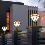Unique Diamond Shaped Led Post Lights Outdoor Lights Waterproof Fence Post Lights
