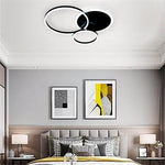 3 Layers Led Modern Circle Flush Mount Light 3 Color Dimmable 26X20